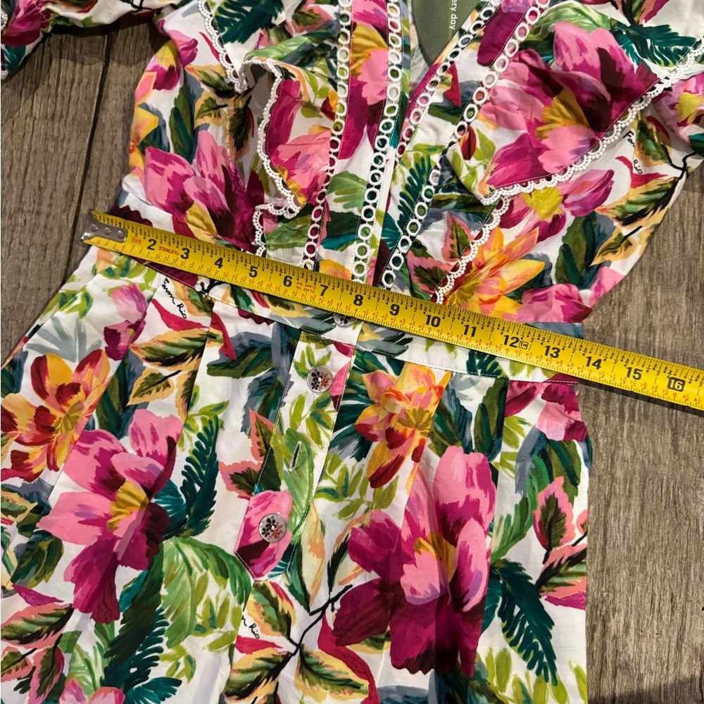 FARM Rio Flowers Romper- XS. - Picture 9 of 11
